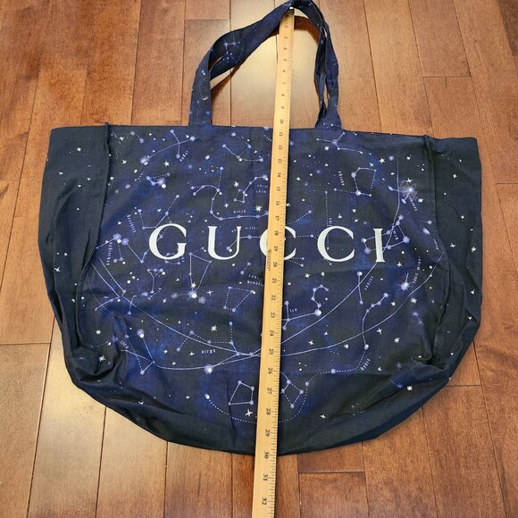 Gucci special edition navy constellation astrology cloth tote bag - Picture 5 of 6